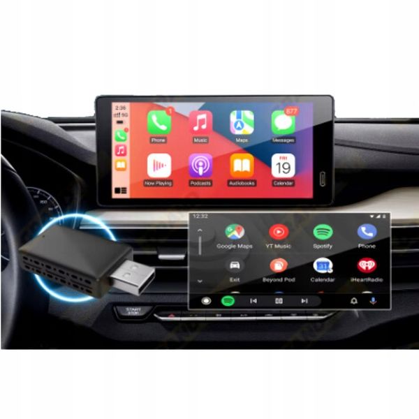 BEZPRZEWODOWY CARPLAY ADAPTER MINI USB DO ANDROID AUTO IPHONE IOS zdjęcie 8