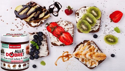 Krem czekoladowy 500g bez oleju palmowego cukru smak orzecha czekolady duży na Arena.pl