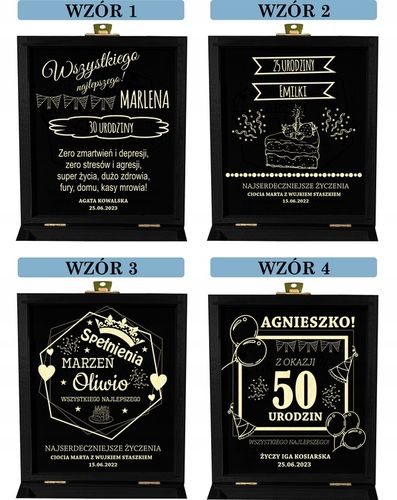 Zastrzyk gotówki prezent na urodziny 18 30 40 50 60 śmieszny pudełko grawer na Arena.pl