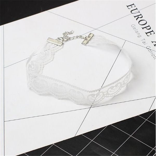 Naszyjnik Biały Choker Ażurowy zdjęcie 4