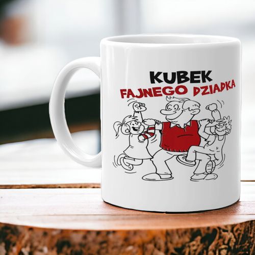 KUBEK Z NADRUKIEM ŚMIESZNY PREZENT DZIEŃ DZIADKA URODZINY IMIENINY DZIADEK na Arena.pl