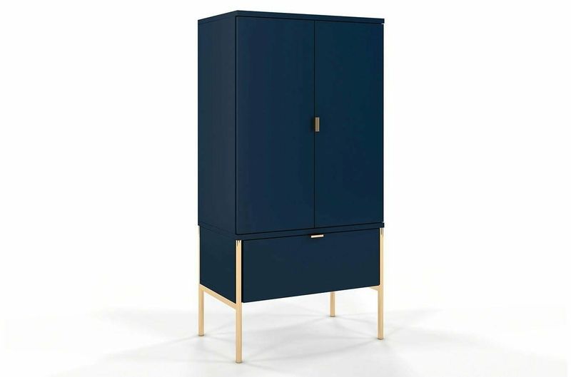 Komoda wysoka Polka Navy Blue zdjęcie 1