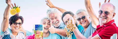 Prażone orzeszki ziemne w posypce z cytrusowego yuzu chrupiące peanuts 140g na Arena.pl