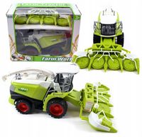 DUŻY KOMBAJN DO KUKURYDZY HEDER RUCHOME ELEMENTY ZIELONA MASZYNA ROLNICZA