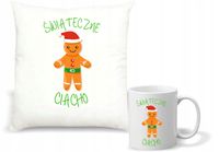 Zestaw PODUSZKA i KUBEK z nadrukiem ŚWIĄTECZNY PREZENT dla męża