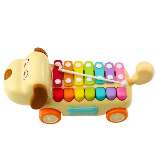 Jeżdżący Piesek Cymbałki Ruchome Uszy Ogon Pałeczka Na Sznurku na Arena.pl