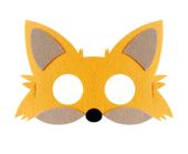 Maska filcowa Lisek leśne przyjęcie urodziny leśne zwierzątka