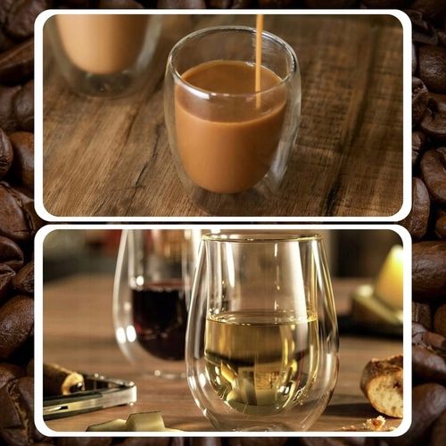 6x SZKLANKI TERMICZNE DO KAWY HERATY DRINKÓW WHISKEY 350ML MROŻONE LODY na Arena.pl