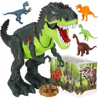 Zestaw dinozaurów Springos interaktywny czarny 10 szt.