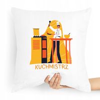 Poduszka Dla Kucharza Prezent Kuchmistrz Z Nadrukiem Ze Zdjęciem
