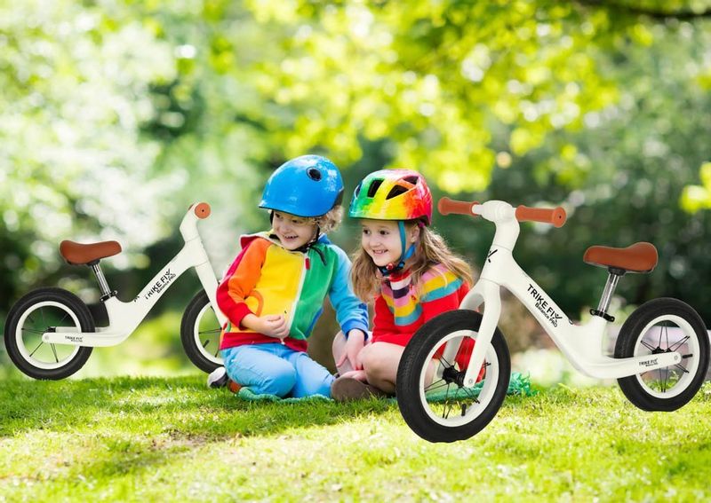 Rowerek biegowy Trike Fix Balance PRO biały zdjęcie 7