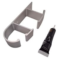 wieszak ścienny łazienkowy aluminium srebrny
