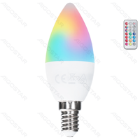 Żarówka LED C37 E14 4,8W RGB 1 sztuka w blistrze do efektownego oświetlenia