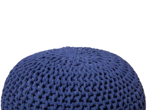 Puf 50 x 35 cm ciemnoniebieski CONRAD na Arena.pl