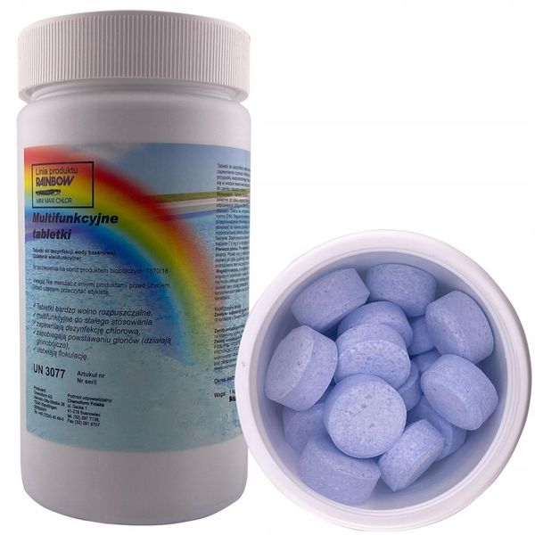 RAINBOW MINI MAXI CHLOR DO BASENU JACUZZI TABLETKI wolno zdjęcie 1