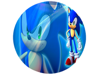 Opłatek na tort Sonic