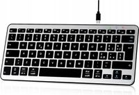 KLAWIATURA BEZPRZEWODOWA QWERTY BLUETOOTH ERGONOMICZNA CIENKA KLAWIATURA