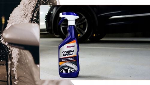 CZERNIDŁO DO OPON BRUMM PIELĘGNUJE NABŁYSZCZA KONSERWUJE ATOMIZER 450 ml na Arena.pl