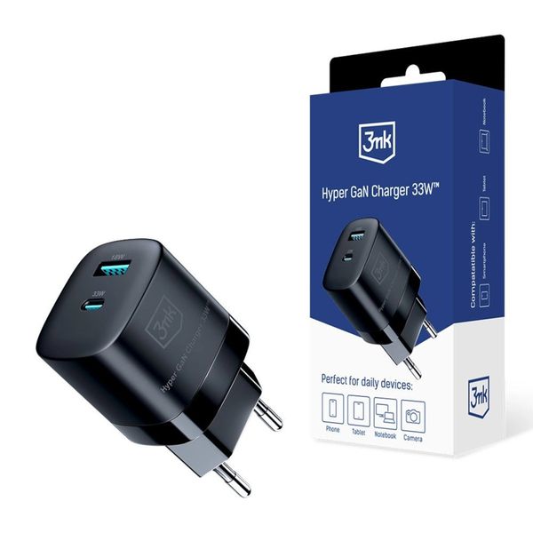 3MK Ładowarka sieciowa Hyper GaN Charger 33W Black zdjęcie 1