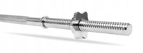 GRYF PROSTY STALOWY GWINTOWANY SZTANGA DO ĆWICZEŃ Z ZACISKAMI 180 cm 25mm na Arena.pl