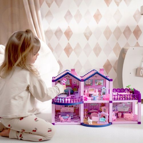 DOMEK DLA LALEK KUCYKI VILLA MEBLE FIGURKI WOOPIE na Arena.pl