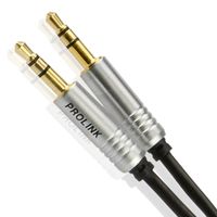 2X Kabel 3,5 Jack-mini Jack PROLINK FUTURA SLIM 5m