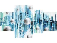 120CM 70 OBRAZ 4 ELEM MIASTO ZE SNU ŚCIENNY