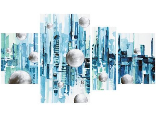 120CM 70 OBRAZ 4 ELEM MIASTO ZE SNU ŚCIENNY na Arena.pl