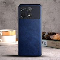 Etui AIORIA LEATHER do Xiaomi Redmi K70 / K70 Pro / Poco F6 Pro niebieski