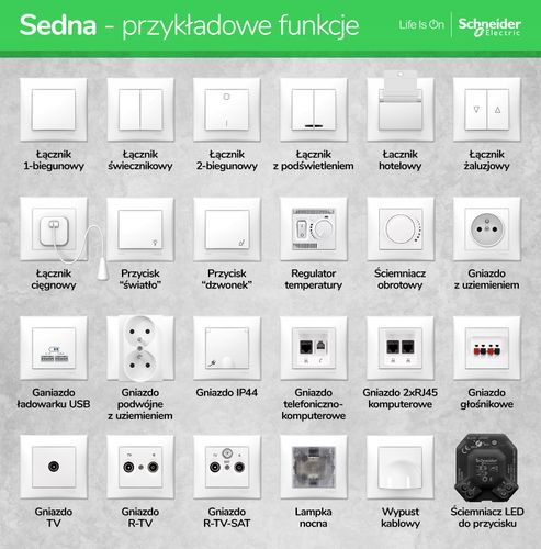 Sedna Design Regulator temperatury 2P 16A czarny na Arena.pl