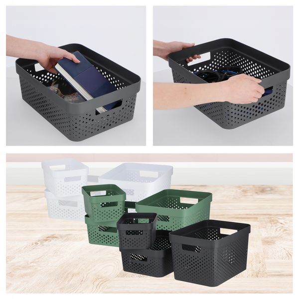 Curver Pojemnik Pudełko Ażurowe Eko 11 L Szary zdjęcie 8