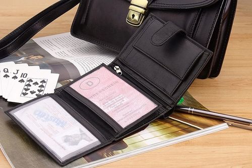 SKÓRZANY Męski Portfel ROZBUDOWANY Miękka Skóra na Arena.pl