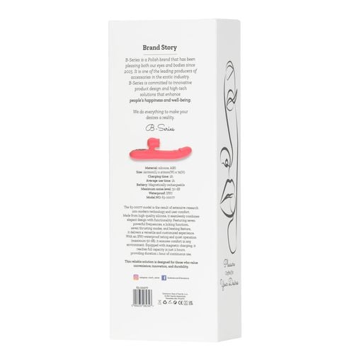 silicone vibrator 7 powerful modes -  licking, 7 thrusting heating, red na Arena.pl