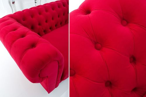 Sofa CHESTERFIELD czerwona na Arena.pl