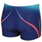 ARENA SPODENKI BOKSERKI MEN ARENA ONE PLACED PRINT SHORT NAVY-FLUO D8