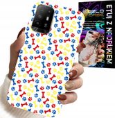 ETUI DO OPPO RENO 5Z / A94 5G - ŁAPKI KOŚCI PIES PATROL BAJKI + SZKŁO