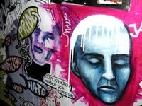 FOTOTAPETA GRAFFITI MUR MURAL TWARZ