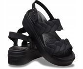Crocs Wygodne Damskie Buty Sandały Brooklyn Woven Upper Low Wedge 38-39