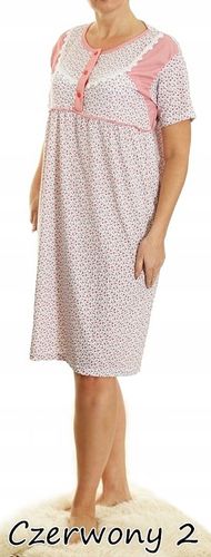 Koszula nocna wygodna PIŻAMA bawełna ELA MEGA PLUS SIZE na Arena.pl