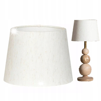 KLOSZ DO LAMPY STOJĄCEJ ABAŻUR STOŻEK biały len naturalny biały 20cm