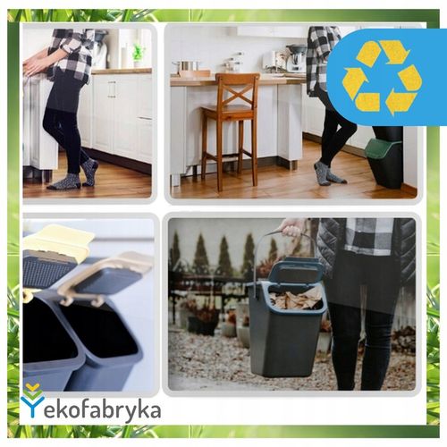 Kosz na śmieci pod zlew na odpady ZMIESZANE kuchenny mały CZARNY 25l na Arena.pl