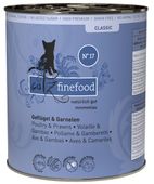 Karma dla kota bez sztucznych dodatków - Catz Finefood DRÓB i KREWETKI 800g