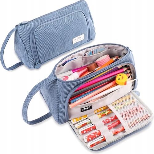 Duży Piórnik 3W1 Rozkładany Kosmetyczka Saszetka na Arena.pl