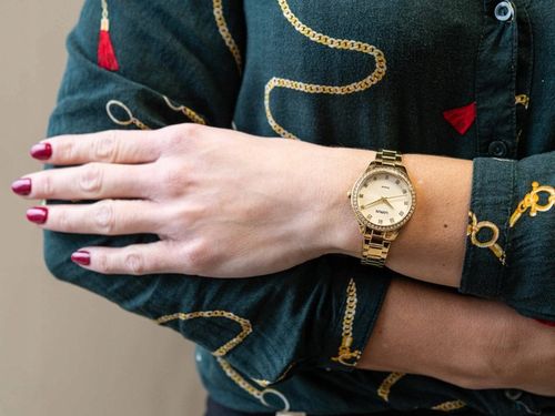 DAMSKI ZEGAREK LORUS RG284RX9 ZŁOTY NA BRANSOLECIE ELEGANCKI 50M na Arena.pl