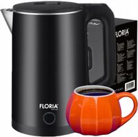 CZAJNIK ELEKTRYCZNY CZARNYDOUBLE WALL 2L 1500 W