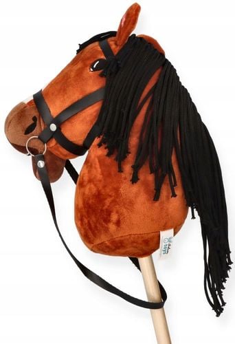 Premium Hobby Horse Konik na patyku Głowa konia kiju Skoczek GNIADEK na Arena.pl