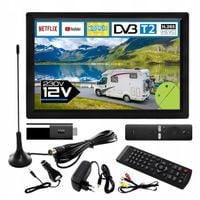 Telewizor SMART Android TV 12 cali WiFi BT USB HDMI DVBT2 230V 12V Netflix
