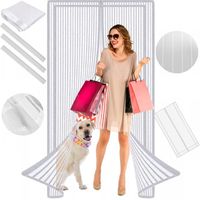 Moskitiera Na Drzwi Okno Balkonowe Bardzo Mocna 80/90/100 X 210/220 Biała