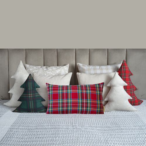 Poszewka Świąteczna Poduszka z Czerwonej Kraty 30x60 na Arena.pl