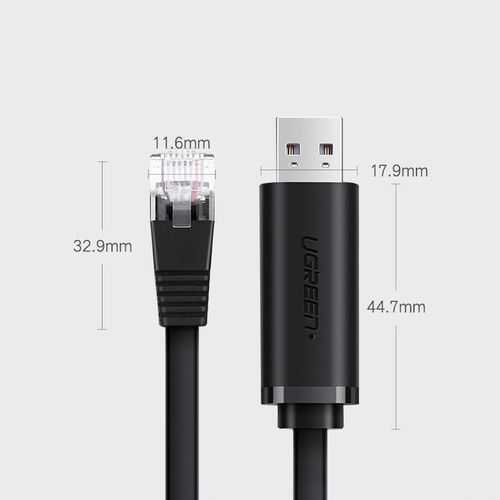 UGREEN KABEL KONSOLOWY USB - Ethernet RJ45 LAN DO URZĄDZEŃ SIECIOWYCH 1,5M na Arena.pl